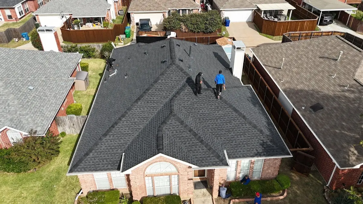 Slate & Tile Roof Repair work in progress on a North Salt Lake property